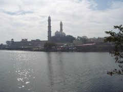 Tajul Masajid in Bhopal, Madhya Pradesh, India - one of the largest mosques in Asia and the venue of the annual congregation of the Tablighi Jama`at in India on January 3 - 7,  2002.