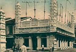 Mosche in Singapur, die indische Muslime während der britischen Kolonialherschaft im typischen Indischen Stil erbauten.